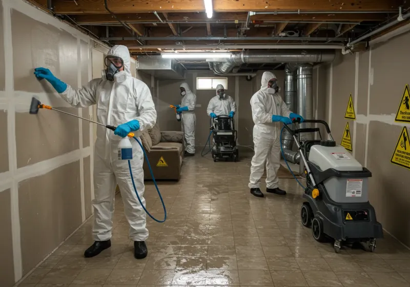 Basement Moisture Removal and Structural Drying process in Chico, WA